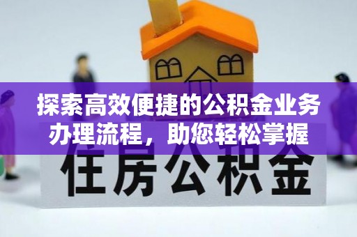 陇南探索高效便捷的公积金业务办理流程，助您轻松掌握