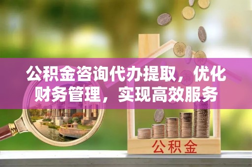 陇南公积金咨询代办提取，优化财务管理，实现高效服务