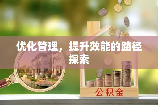 陇南优化管理，提升效能的路径探索