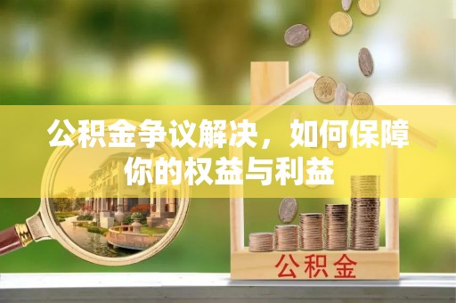 陇南公积金争议解决，如何保障你的权益与利益