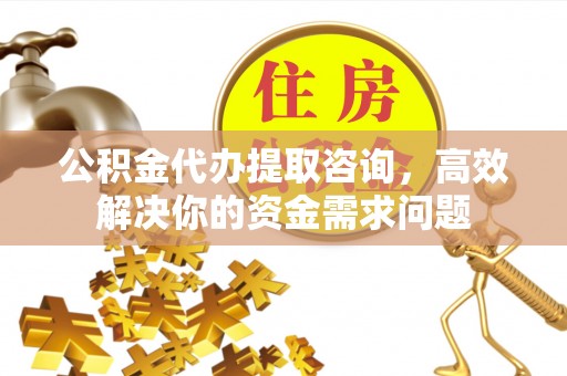 陇南公积金代办提取咨询，高效解决你的资金需求问题