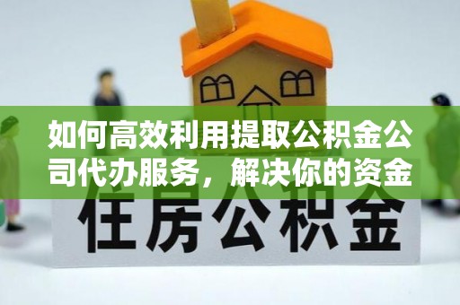 陇南如何高效利用提取公积金公司代办服务，解决你的资金难题