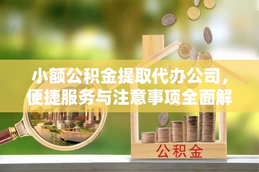 陇南小额公积金提取代办公司，便捷服务与注意事项全面解析